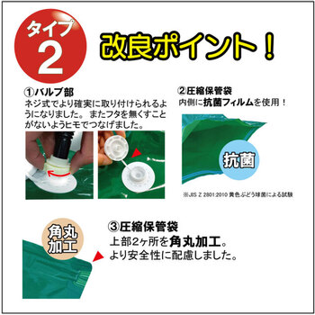 ベンリー圧縮保管袋空気抜き付 タイプ2 5MX2 6P 送料無料-2