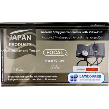 ＦＯＣＡＬ アネロイド血圧計 ＦＣ １００Ｖ ナイロンカフ オレンジ 送料無料-1