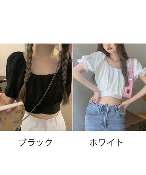 オフショルダーブラウス バックリボン夏服 送料無料 即日発送-1