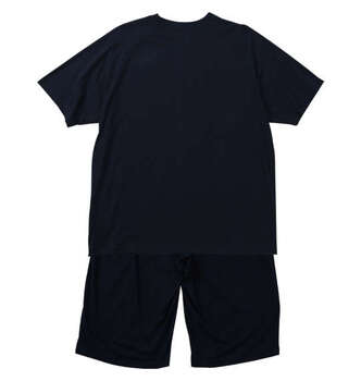 大きいサイズ PEANUTS 天竺ラグラン半袖Tシャツ+ハーフパンツ 3L 4L 5L 6L 8L ネイビー ラッピング可 送料無料 即日発送-1