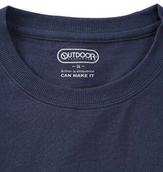 大きいサイズ OUTDOOR PRODUCTS 天竺半袖Tシャツ 3L 4L 5L 6L 7L 8L ネイビー ラッピング可 送料無料 即日発送-3