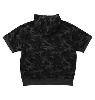 大きいサイズ OUTDOOR PRODUCTS インレイ裏毛半袖フルジップパーカー 3L 4L 5L 6L 7L 8L チャコールカモ ラッピング可 送料無料 即日発送-1