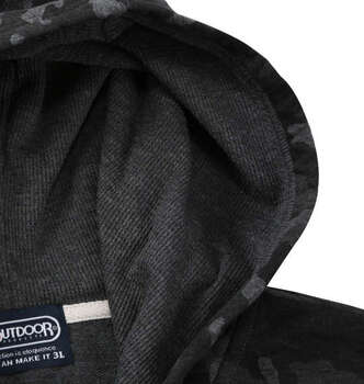 大きいサイズ OUTDOOR PRODUCTS インレイ裏毛半袖フルジップパーカー 3L 4L 5L 6L 7L 8L チャコールカモ ラッピング可 送料無料 即日発送-5