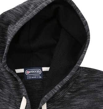 大きいサイズ OUTDOOR PRODUCTS インレイ裏毛半袖フルジップパーカー 3L 4L 5L 6L 7L 8L ブラック ラッピング可 送料無料 即日発送-5