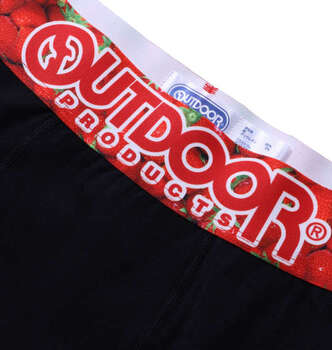 大きいサイズ OUTDOOR PRODUCTS 綿ベア天転写ゴムブラックボクサーパンツ 3L 4L 5L 6L 7L 8L ストロベリー×ブラック ラッピング可 送料無料 即日発送-1