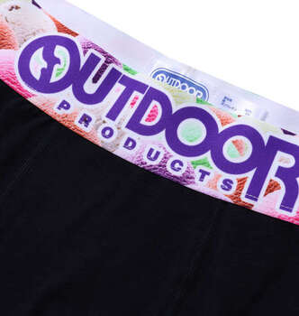 大きいサイズ OUTDOOR PRODUCTS 綿ベア天転写ゴムブラックボクサーパンツ 3L 4L 5L 6L 7L 8L アイスクリーム×ブラック ラッピング可 送料無料 即日発送-1