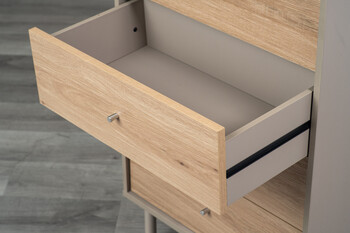 ツートーンの落ち着きのあるデザインが魅力 60チェスト シュランク 2025年新作 送料無料-10