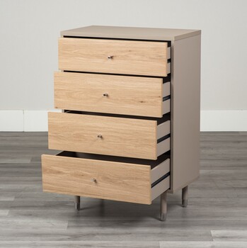 ツートーンの落ち着きのあるデザインが魅力 60チェスト シュランク 2025年新作 送料無料-2