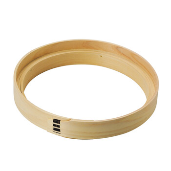 ひのき曲輪蕎麦ざる 竹ス付 送料無料-1