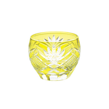 夢切子 千代口 赤 ルリ 黄 送料無料-2