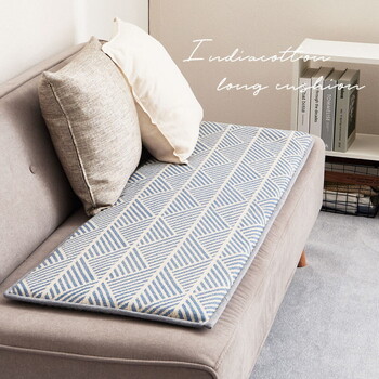 ベンチクッション インド綿100% クラック 2カラー 約43×120cm 送料無料-7