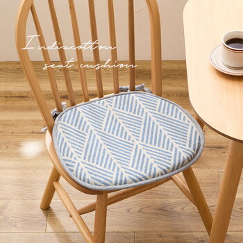 馬蹄クッション インド綿100% クラック 2カラー 約43×41cm 送料無料-4