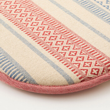 馬蹄クッション インド綿100% テラ 2カラー 約43×41cm 送料無料-2