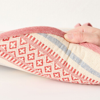 馬蹄クッション インド綿100% テラ 2カラー 約43×41cm 送料無料-7