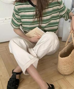 マルチボーダーTシャツ 半袖カットソー夏 送料無料 即日発送-3