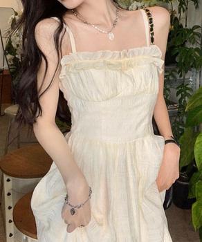 キャミワンピース ティアードワンピロング 送料無料 即日発送-4