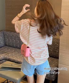 ボーダーTシャツ半袖 レディース 送料無料 即日発送-4