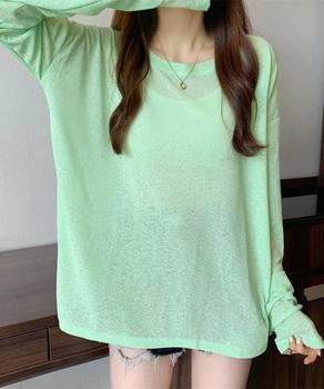 シアートップス重ね着クルーネックTシャツ 送料無料 即日発送-7