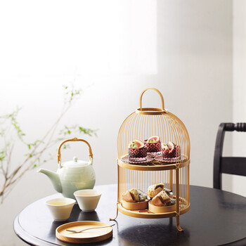 竹 千筋アフターヌーンティー篭 日本製 送料無料-4