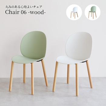 チェア シンプルなデザインでインテリアに溶け込むデザイン　OFC 3841 Chair 06 wood 送料無料 即日発送-3