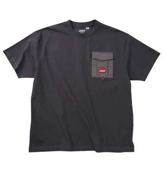 大きいサイズ Coleman USAコットンポケット付半袖Tシャツ 3L 4L 5L 6L 8L チャコール ラッピング可 送料無料 即日発送-0