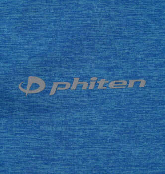 大きいサイズ Phiten DRYカチオン天竺ハーフジップ半袖シャツ 3L 4L 5L 6L 8L ブルー ラッピング可 送料無料 即日発送-3