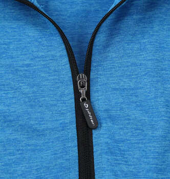 大きいサイズ Phiten DRYカチオン天竺ハーフジップ半袖シャツ 3L 4L 5L 6L 8L ブルー ラッピング可 送料無料 即日発送-4