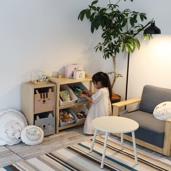 キッズトイボックスラック ナチュラル　buzz ILR 3581 送料無料 即日発送-4