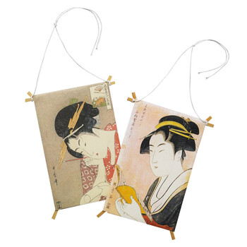 メッセージ封筒 凧 のぼり絵 浮世絵 10個入 2柄混合 インテリア 客室演出小物 日本製 送料無料-3