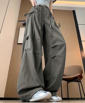 サイドドロスト カーゴパンツ レディース 送料無料 即日発送-4