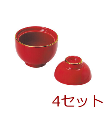 小わん珍味入 朱 黒 4セット 送料無料-2