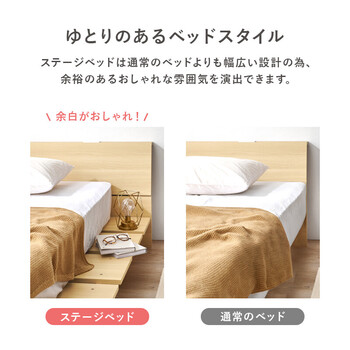 セミダブルベッドWB 7901SDBR 送料無料-4