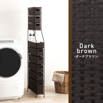 ランドリーチェストRAN 2459DBR 送料無料-16