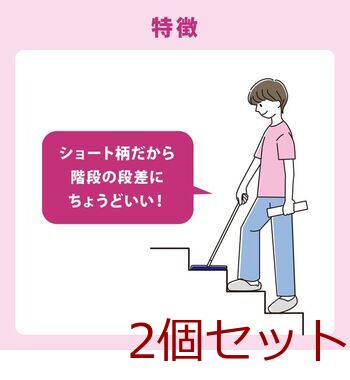 激落ちくん ケース付き ワイパー 階段用 2個セット 送料無料 即日発送-4