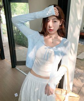 カーディガン 透かし編み レディース 送料無料 即日発送-5