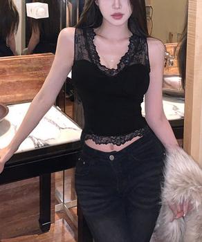 レースブラトップ パッド付きトップス 送料無料 即日発送-6