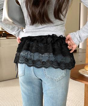 総レースヒップカバー ティアード裾カバー 送料無料 即日発送-3