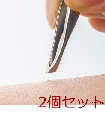しっかりつかんで離さない毛抜き 先斜めタイプ SJ T250 ×2個セット 送料無料-4