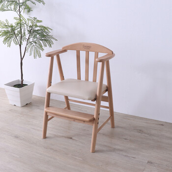 大人も座れるベビーチェア ライトブラウン 送料無料-5