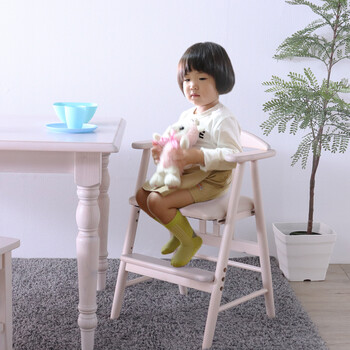 大人も座れるベビーチェア ホワイト 送料無料-4