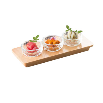 利き酒トレイ 3穴 焼杉 日本製 送料無料-0