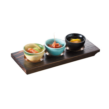 利き酒トレイ 3穴 焼杉 日本製 送料無料-3