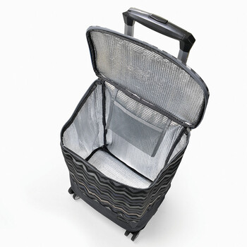 4輪シェブロン柄ショッピングカート ファスナー開閉タイプ 15 5044 送料無料-5