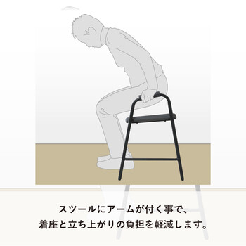 立ち上がりサポート玄関スツール シニア家具 ヨンマルナナマル 送料無料-18