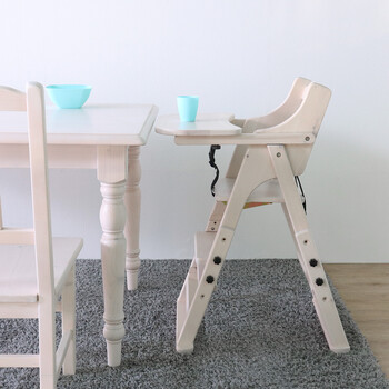 おりたためるベビーチェア ホワイト 送料無料-4