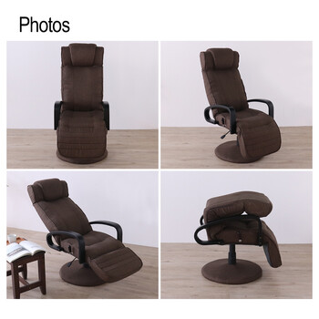 多機能リクライニングチェア ダークブラウン 送料無料-3