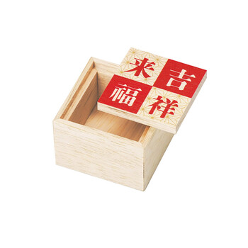 ファルカタ プチ蓋付小箱 吉祥来福 紅梅 梅結び 容器 日本製 10個セット 送料無料-2