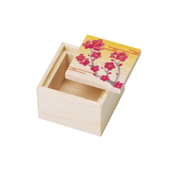 ファルカタ プチ蓋付小箱 吉祥来福 紅梅 梅結び 容器 日本製 10個セット 送料無料-5