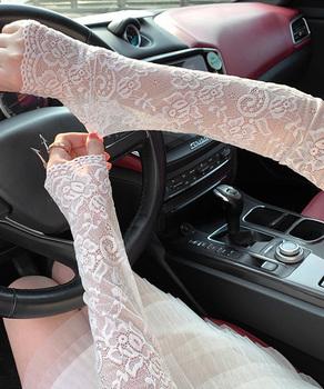 レースアームカバー レディース UVケア 送料無料 即日発送-5