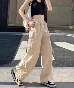 カーゴパンツ サイドリボン ワイドパンツ 送料無料 即日発送-6